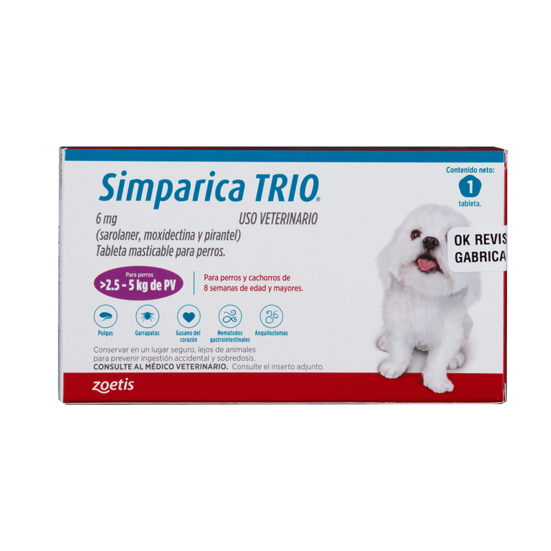 Antiparasitario para perro